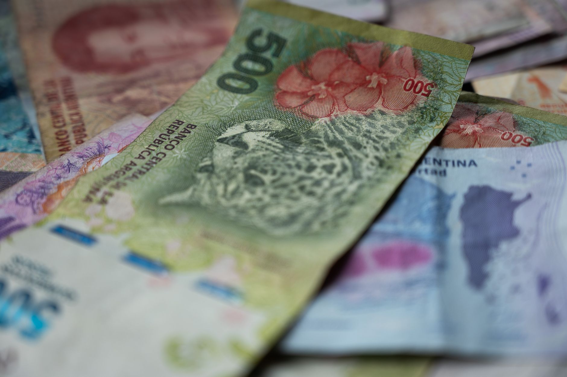 Billetes de 500 pesos argentinos